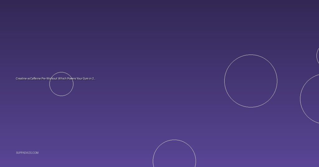 Creatine vs Caffeine Pre-Workout: Which Powers Your Gym in 2026?