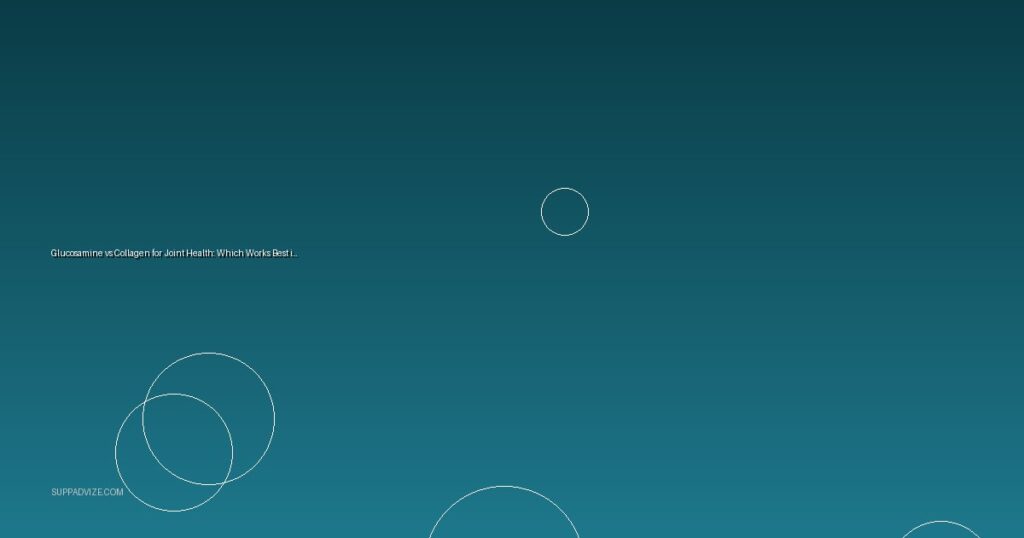 Glucosamine vs Collagen for Joint Health: Which Works Best in 2025?