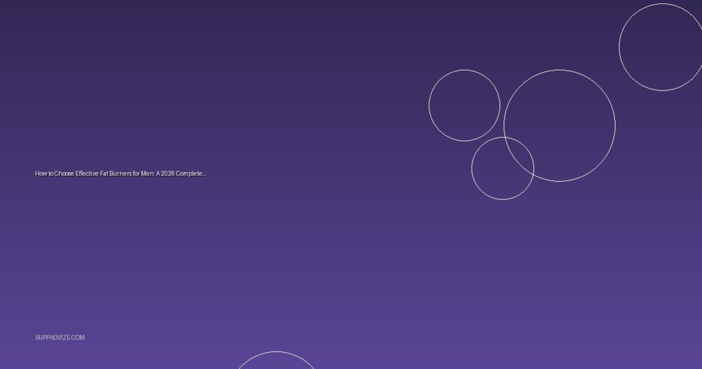 How to Choose Effective Fat Burners for Men: A 2026 Complete Guide