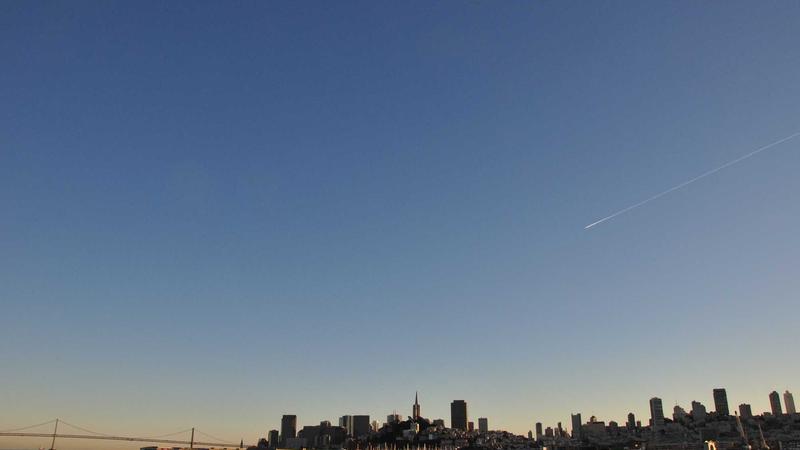 Senior couple walking outdoors, enjoying exercise