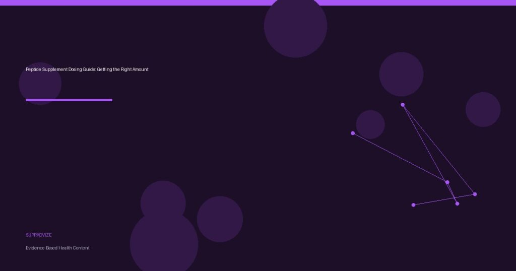 Peptide Supplement Dosing Guide: Getting the Right Amount