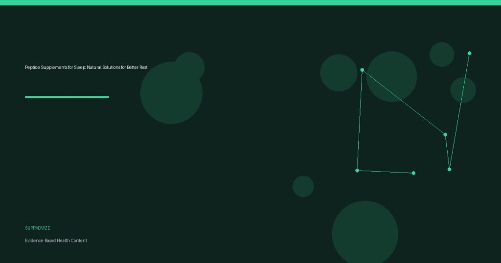 Peptide Supplements for Sleep: Natural Solutions for Better Rest