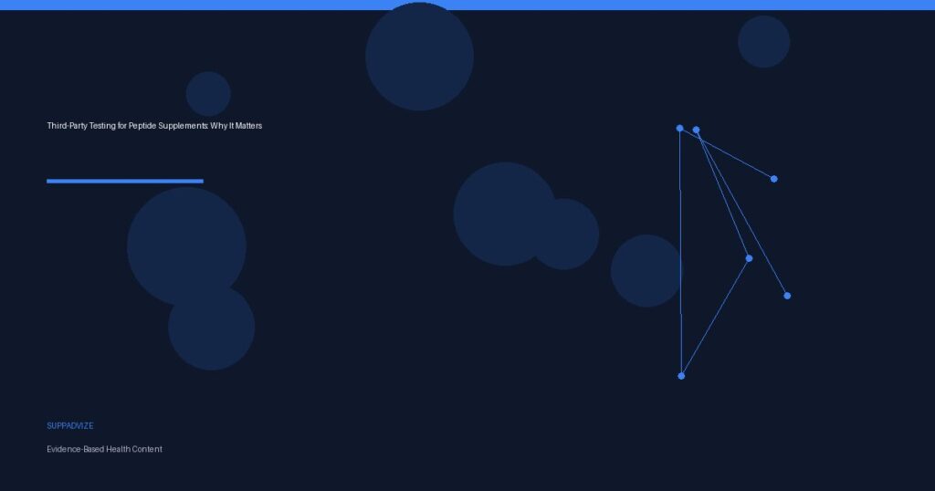 Third-Party Testing for Peptide Supplements: Why It Matters